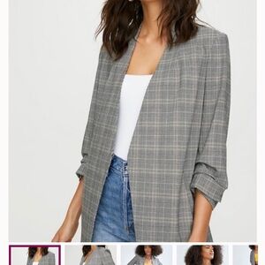Aritzia Babaton women’s Gray Plaid Blazer
